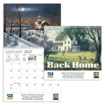 Back Home Wall Calendar - Spiral